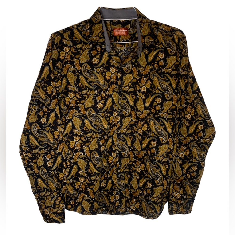 Consequence, Mens Long Sleeve Button Down.